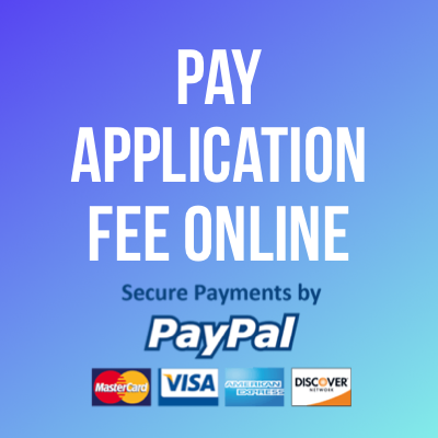 Pay Application Fee Online via PayPal